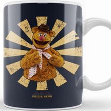 Baskı Dükkanı Fozzie Bear Retro Japanese Muppets Kupa
