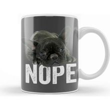 Baskı Dükkanı French Bulldog Nope 02 Kupa