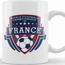 Baskı Dükkanı French Football France Shield World Football Championship 2018 Kupa