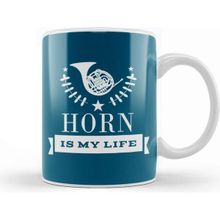 Baskı Dükkanı French Horn Band Gift Müzik Kupa