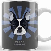 Baskı Dükkanı Frenchie Retro Japanese French Bulldog Kupa