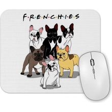 Baskı Dükkanı Frenchies Pug Köpek Mouse Pad