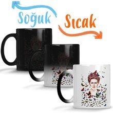 Baskı Dükkanı Frida Kahlo Kırmızı Sihirli Porselen Kupa