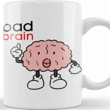 Baskı Dükkanı Funny Bad Brain Kupa Bardak