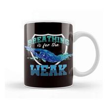 Baskı Dükkanı Funny Breathing For Weak Swimmer Diver Swimming Swim Athlete Kupa
