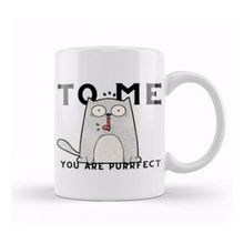 Baskı Dükkanı Funny Cat Tto Me You Are Ppurrfect Kupa Bardak