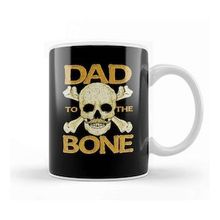 Baskı Dükkanı Funny Dad To The Bone Pun Father's Bad To The Bone Kupa Bardak