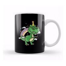 Baskı Dükkanı Funny Dinosaur Unicorn Unisaur Mythical Animal Kupa Bardak