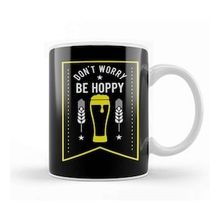 Baskı Dükkanı Funny Don't Worry Be Hoppy Cute Beer Drinking Pun Kupa