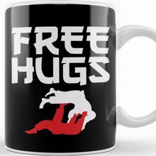 Baskı Dükkanı Funny Free Hugs Bjj Jiu Jitsu Takedown Jiu Jitsu Kupa