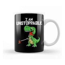 Baskı Dükkanı Funny I Am Unstoppable T Rex Dinosaur Grabber Pun Kupa