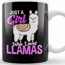 Baskı Dükkanı Funny Just A Girl Who Loves Llamas Cute Lama Kupa