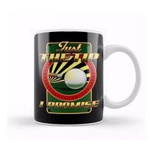Baskı Dükkanı Funny Just The Tip I Promise Billiards Pool Cue Kupa