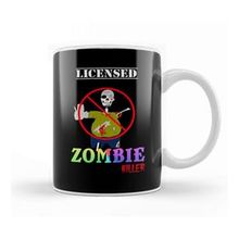 Baskı Dükkanı Funny Licensed Zombie Killer Halloween Kupa