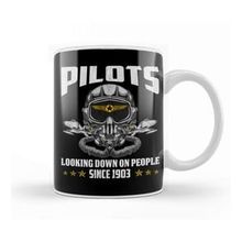 Baskı Dükkanı Funny Pilots Looking Down On People Since 1903 Pun Kupa Bardak