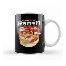 Baskı Dükkanı Funny Powered By Ramen Cute Anime Kawaii Gamer Kupa Bardak
