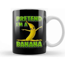 Baskı Dükkanı Funny Pretend I M A Banana Gymnast Kupa Bardak