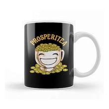 Baskı Dükkanı Funny Prosperitea Prosperity Tea Pun Gold Coins Kupa Bardak