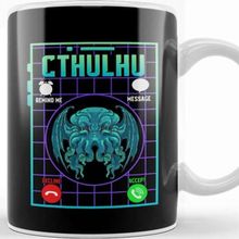Baskı Dükkanı Funny The Call Of Cthulhu Dark Occult Goth Pun Kupa