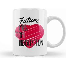 Baskı Dükkanı Future Mrs Tom Hiddleston Love Heart Kupa