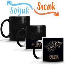 Baskı Dükkanı Game of Thrones is Coming Sihirli Porselen Kupa