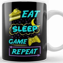 Baskı Dükkanı Gamer Eat Sleep Game Repeat Anime Kawaii Gaming Kupa
