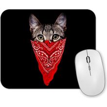 Baskı Dükkanı Gangster Cat Kedi Mouse Pad