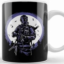 Baskı Dükkanı Gas Mask Soldier Kupa