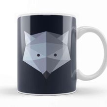 Baskı Dükkanı Geometric Animal Wolf Kupa