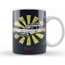 Baskı Dükkanı Ghostbusters Ecto 1 Retro Japanese Kupa