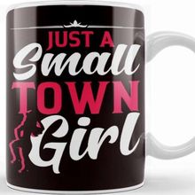 Baskı Dükkanı Girl Town Small Cowgirl Western Country Music Line Dancing Kupa Bardak