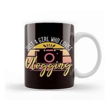 Baskı Dükkanı Girl Who Loves Vlogging Vlogger Vlog Influencer Videographer Kupa Bardak