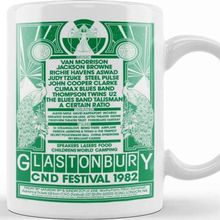 Baskı Dükkanı Glastonbury Festival 1982 Poster Kupa Bardak