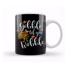 Baskı Dükkanı Gobble Til You Wobble Thanksgiving Paint Splatter Kupa Bardak