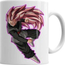 Baskı Dükkanı Goku Black Ss3 Rose Sihirli Porselen Kupa