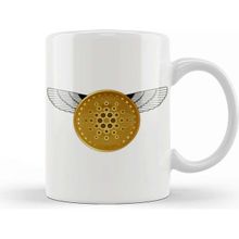 Baskı Dükkanı Gold Futuristic Cardano Cryptocurrency Coin Kupa