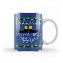 Baskı Dükkanı Good News Elf Quote Christmas Knit Kupa