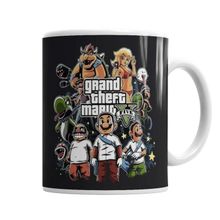Baskı Dükkanı Grand Theft Mario Sihirli Porselen Kupa