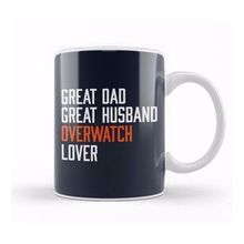 Baskı Dükkanı Great Dad Great Husband Overwatch Lover Kupa