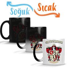 Baskı Dükkanı Gryffindor 02 Sihirli Porselen Kupa