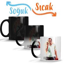 Baskı Dükkanı Gta V Trevor Philips Sihirli Porselen Kupa