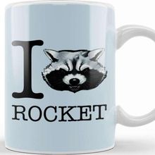 Baskı Dükkanı Guardians Of The Galaxy I Heart Rocket Raccoon Kupa
