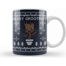 Baskı Dükkanı Guardians Of The Galaxy Merry Grootmas Christmas Knit Pattern Kupa