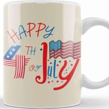 Baskı Dükkanı Happy 4th Of July Independence Day Gift Celebrationpatriotic Kupa