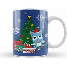 Baskı Dükkanı Happy Fairy Tail Around The Christmas Tree Kupa