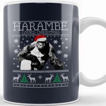 Baskı Dükkanı Harambe Loved Christmas Knit Kupa