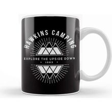 Baskı Dükkanı Hawkins Camping Explore Stranger Things Kupa