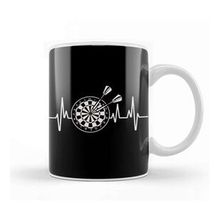 Baskı Dükkanı Heartbeat Dartboard Darts Player Team Dart Throwing Arrow Kupa