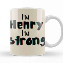 Baskı Dükkanı Henry Name Custom Design Gift Baby Gift For Him Kupa