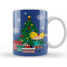 Baskı Dükkanı Hey Arnold Around The Christmas Tree Kupa